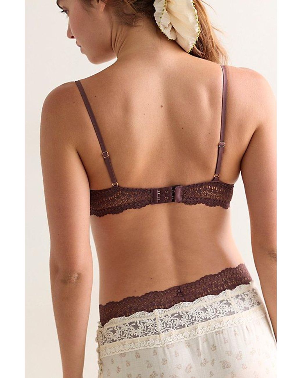 Intimately By Free People Brown This Or That Plunge Underwire Bra By