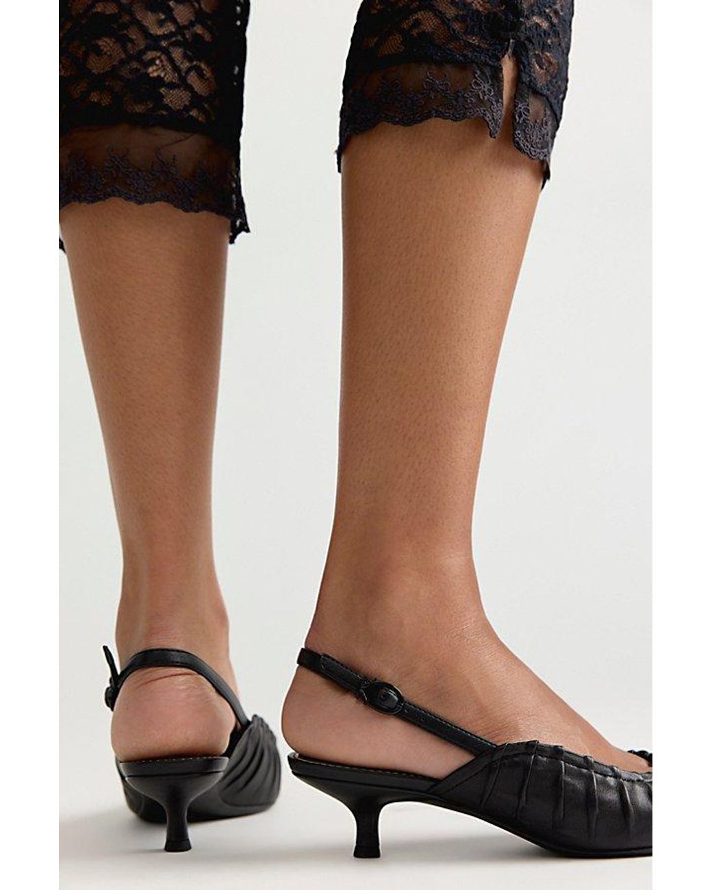 Circus by Sam Edelman Black Katia Slingback Heels By