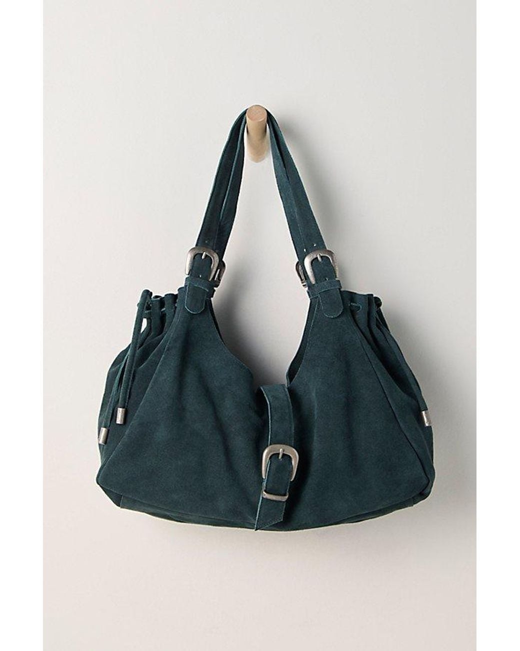 Free People Blue Serena Cinched Shoulder Bag