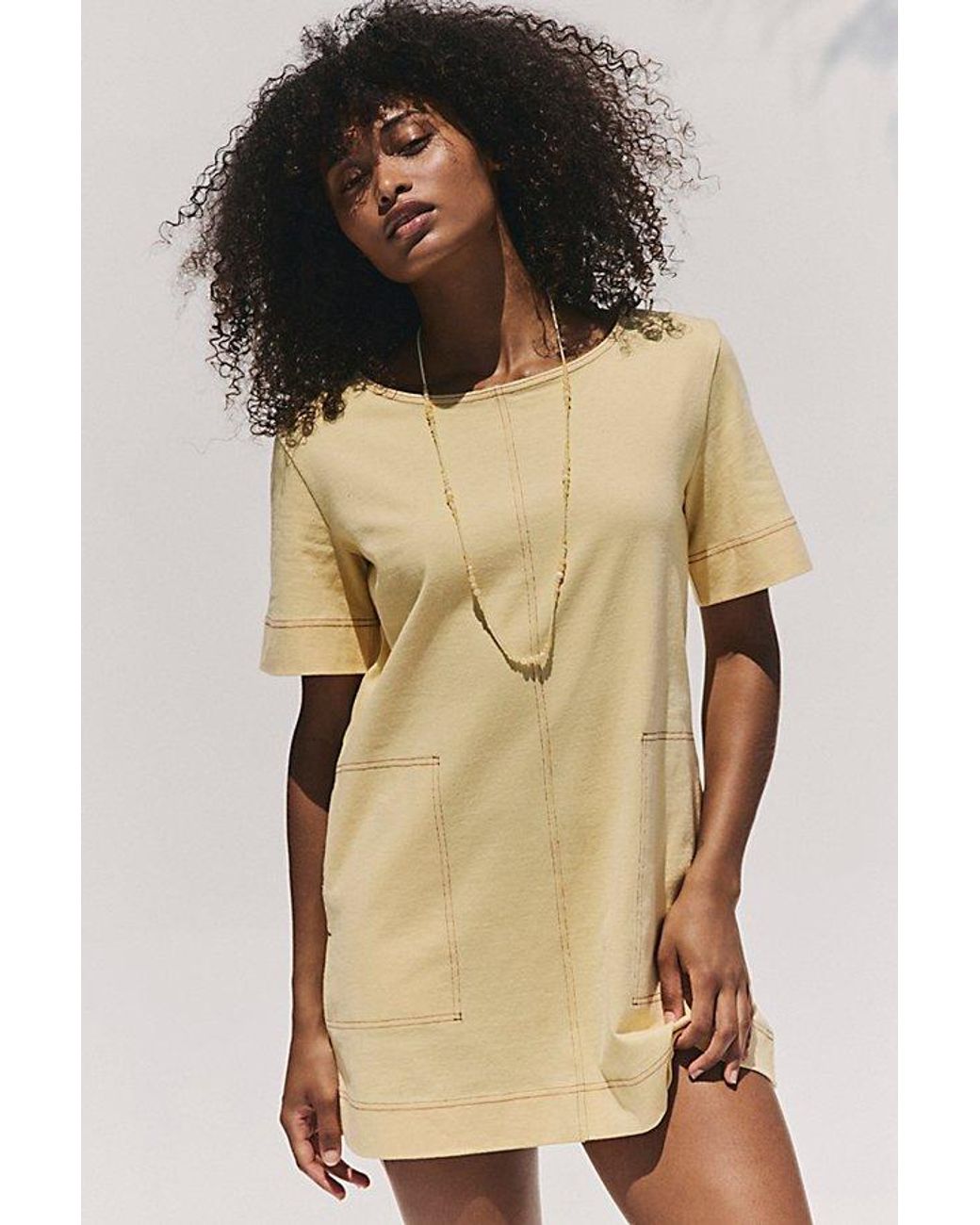 free-est Natural Strada Mini Dress By