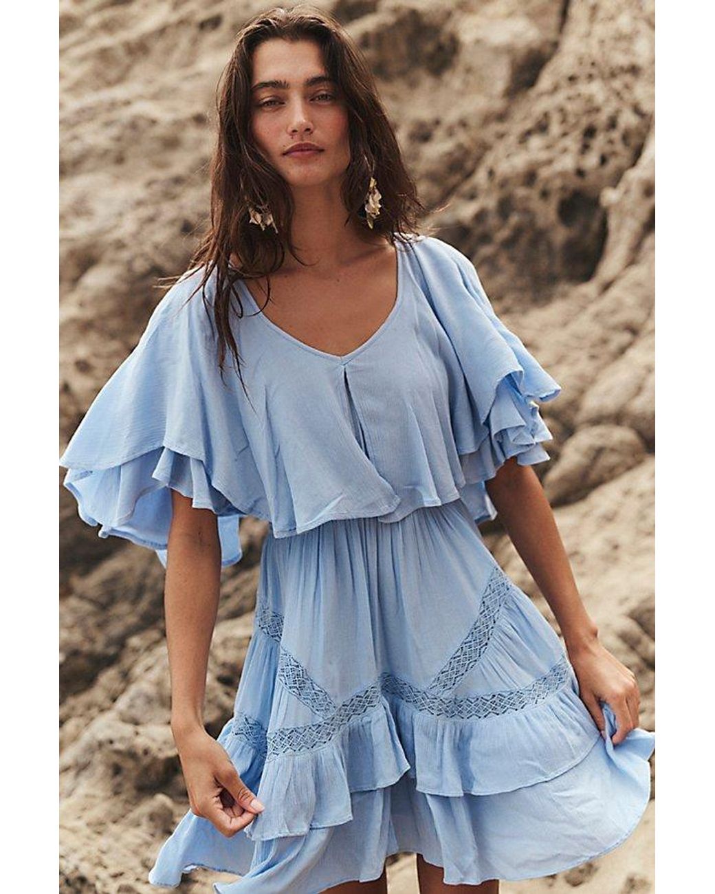 free-est Blue Gabriella Mini Dress By