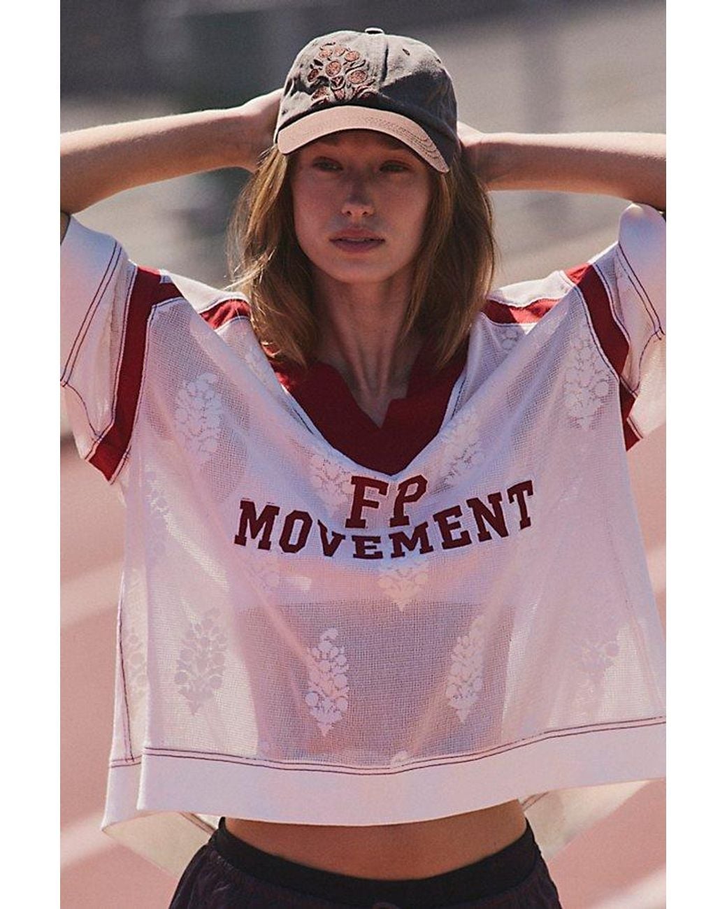 Fp Movement Pink Hat Trick Tee
