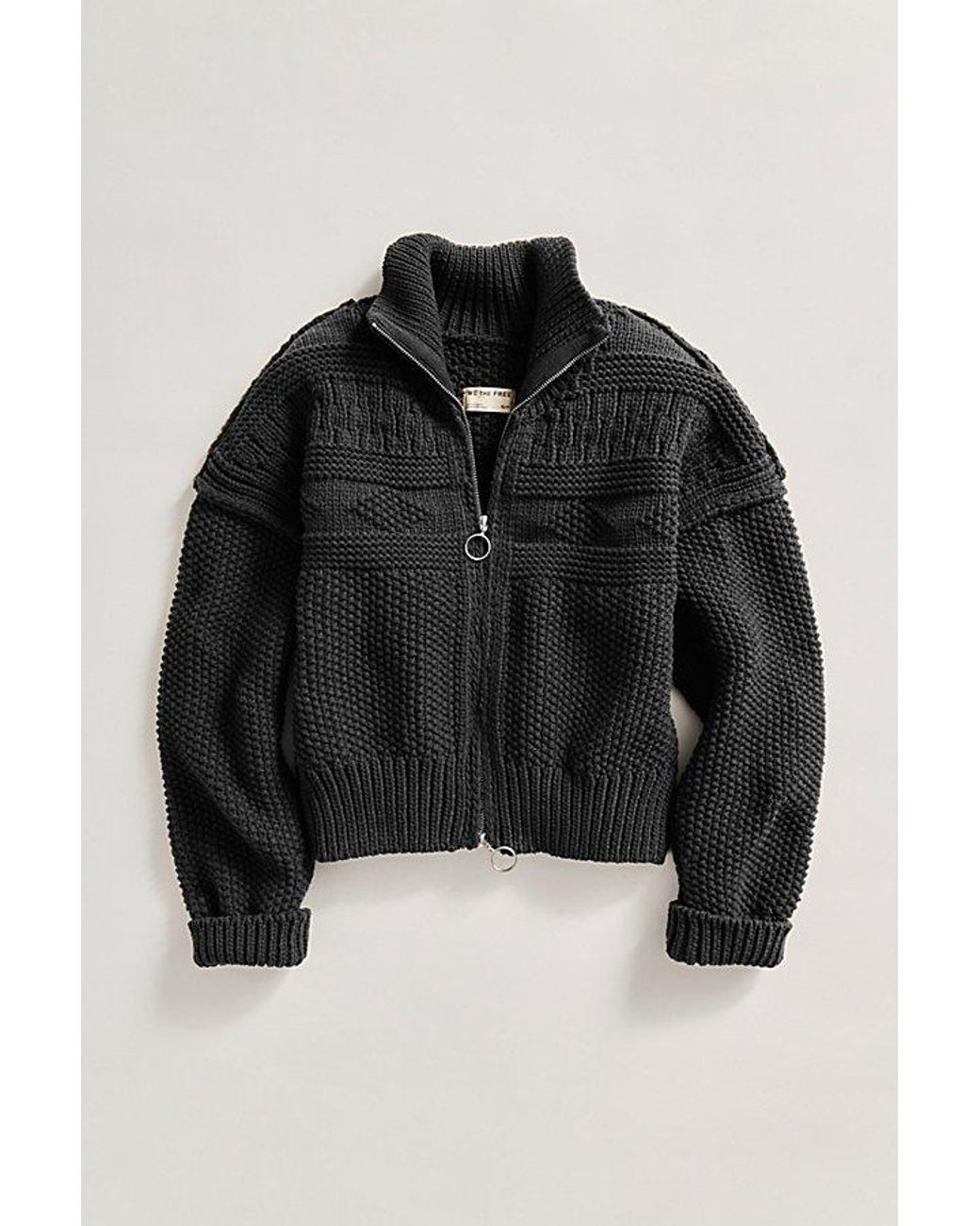 Free People Black Lil Lad Cardi