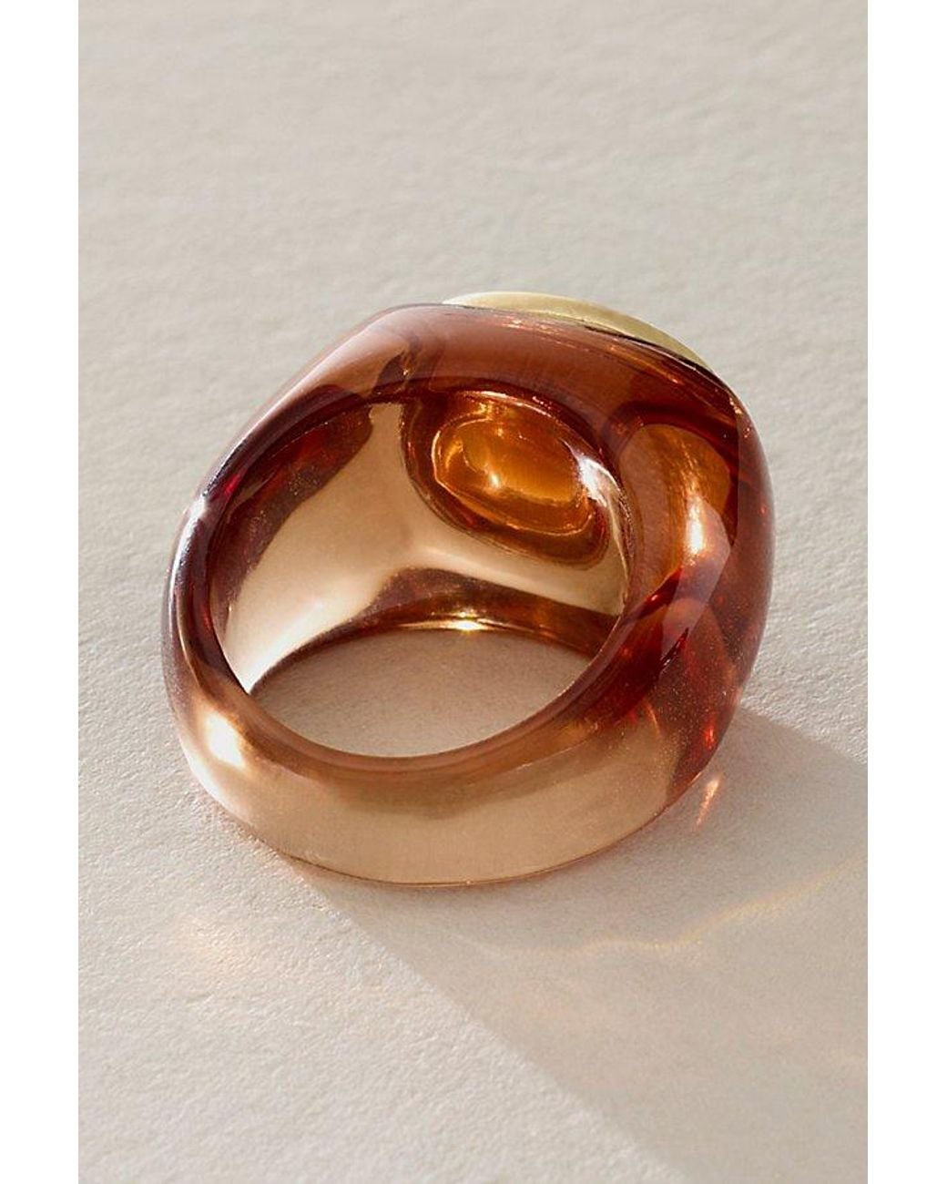 Free People Brown Studio Resin Ring