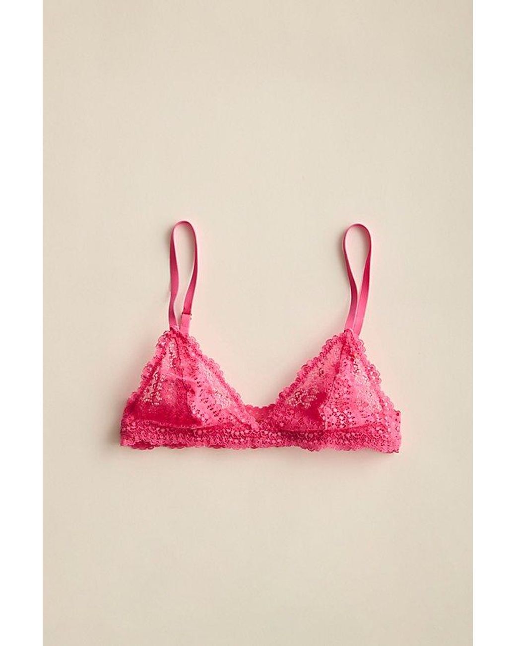 Intimately By Free People Multicolor This Or That Lace Plunge Triangle Bralette By