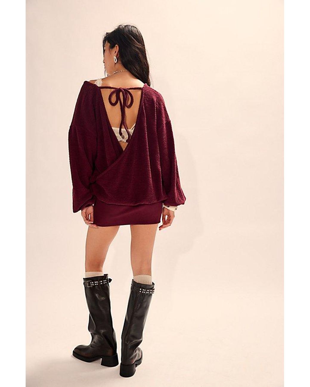 Free People Luella Mini Dress in Red | Lyst