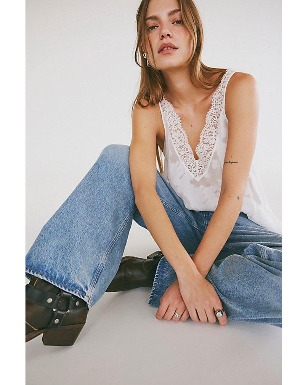 Agolde Blue Low-Rise Baggy Jeans
