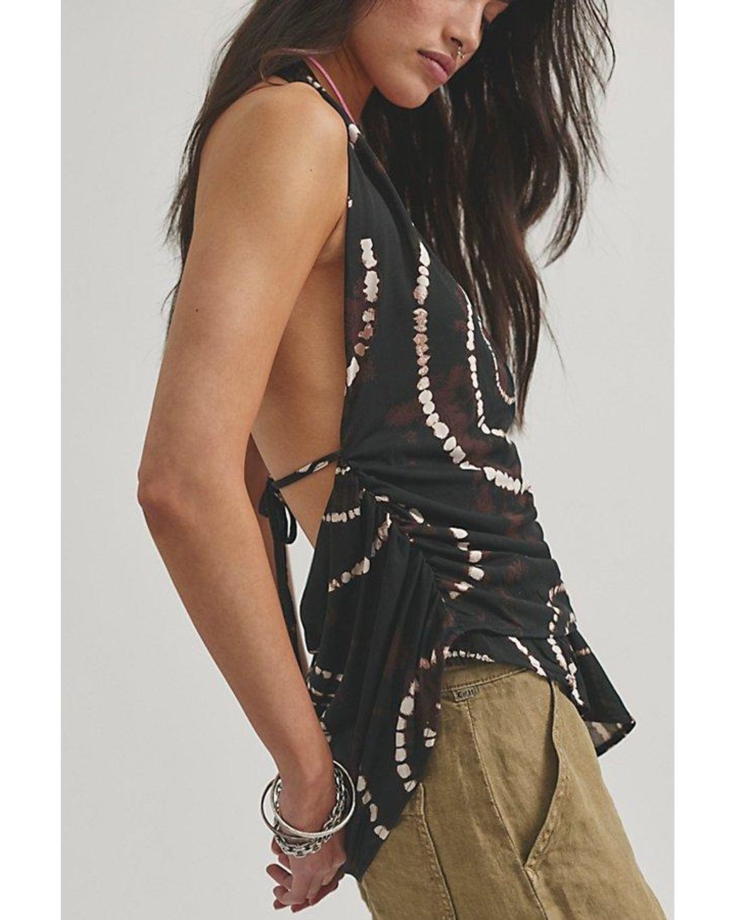 Free People Multicolor Helena Printed Halter Top