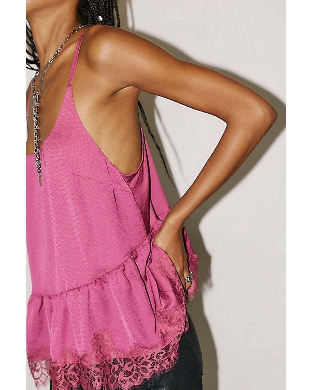 Intimately By Free People Pink Double Booked Shapeless Cami By