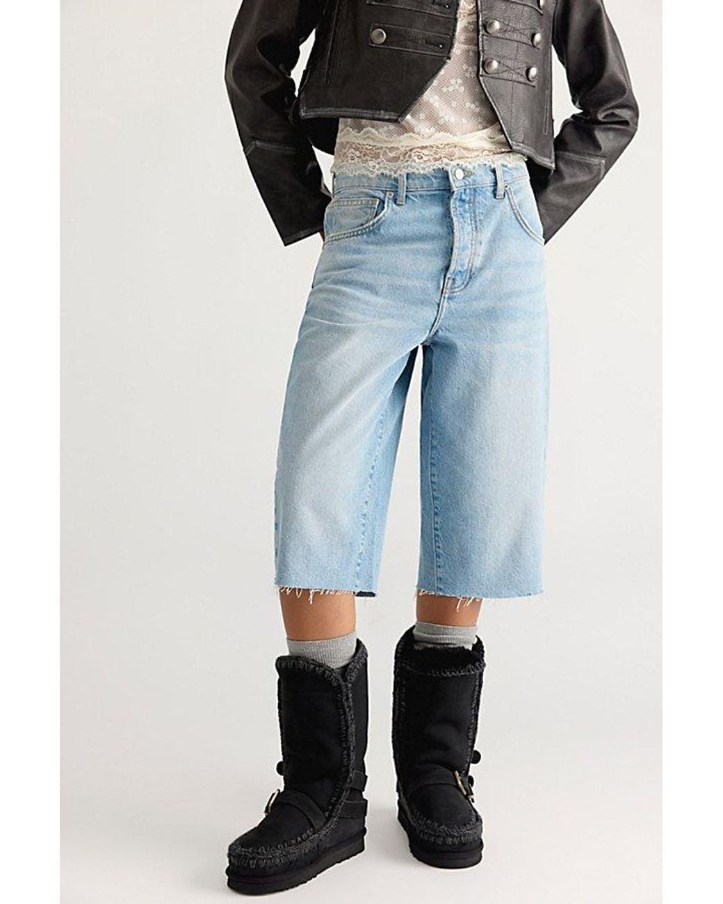 Mou Blue Bergy Buckle Boots Shoe