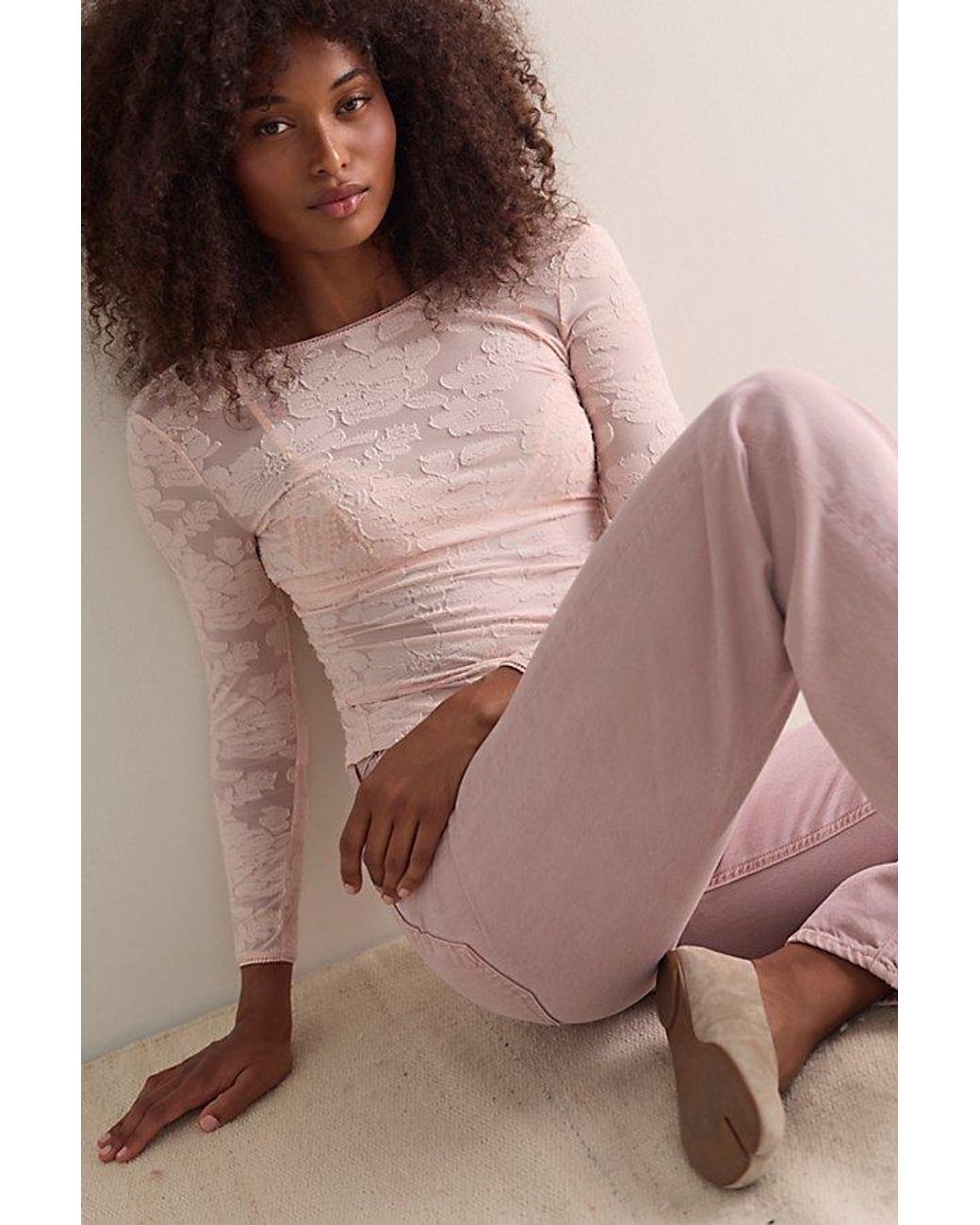 Intimately By Free People Brown Night Shift Layering Top By