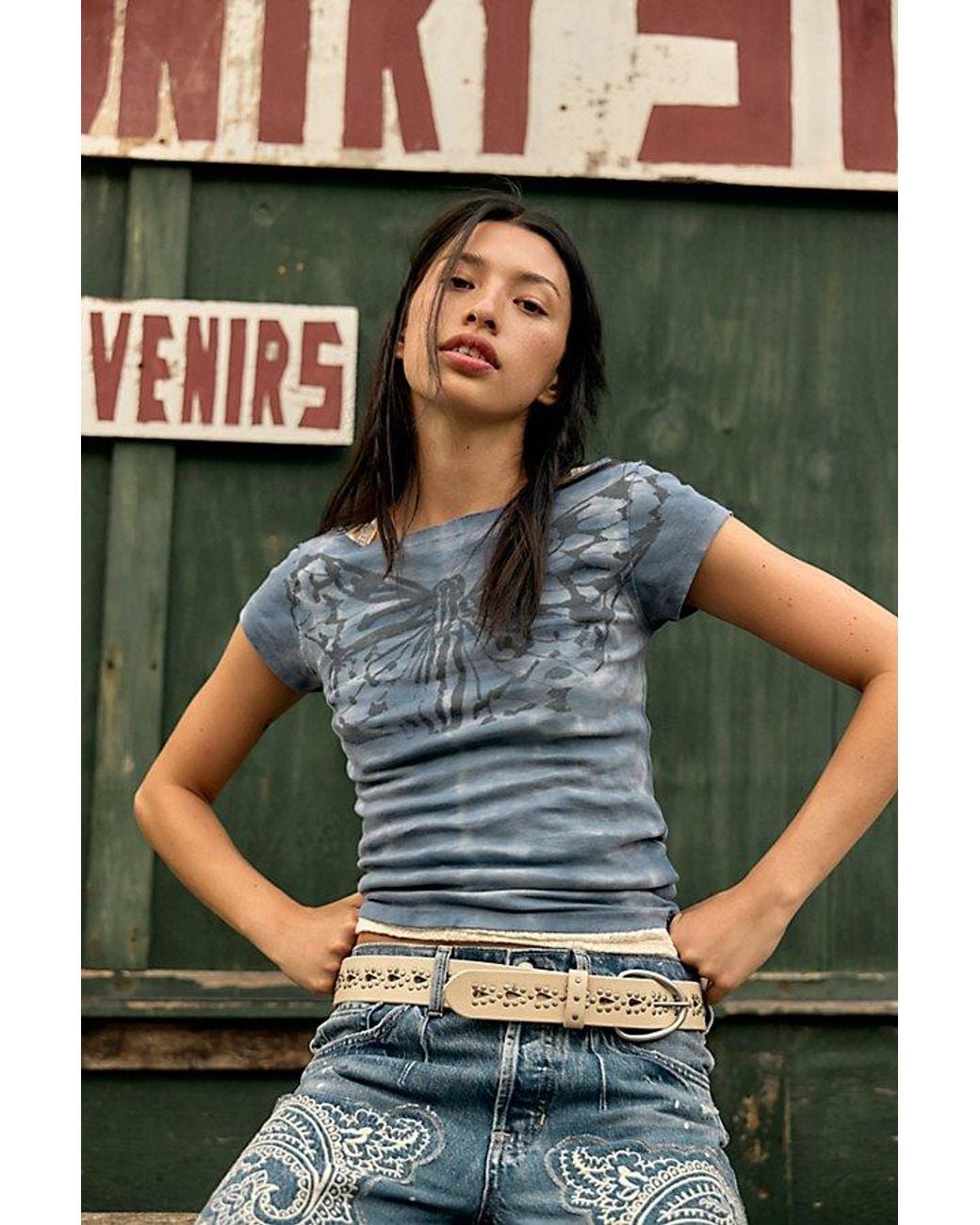 Ragabond Blue Monarch Top By