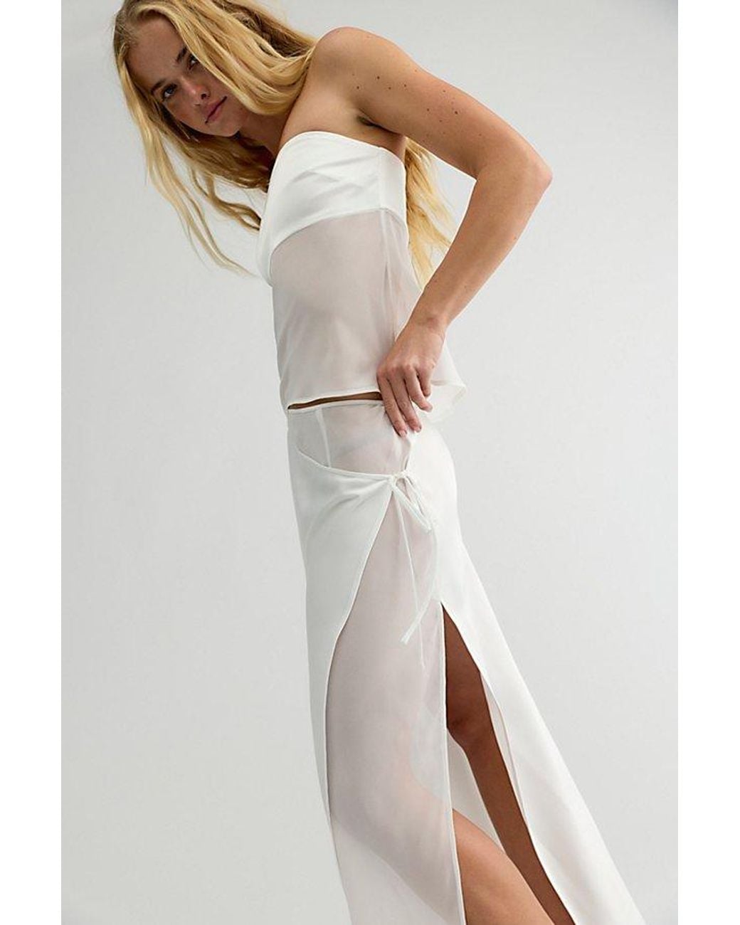 Ownley White Ricky Maxi Skirt Set