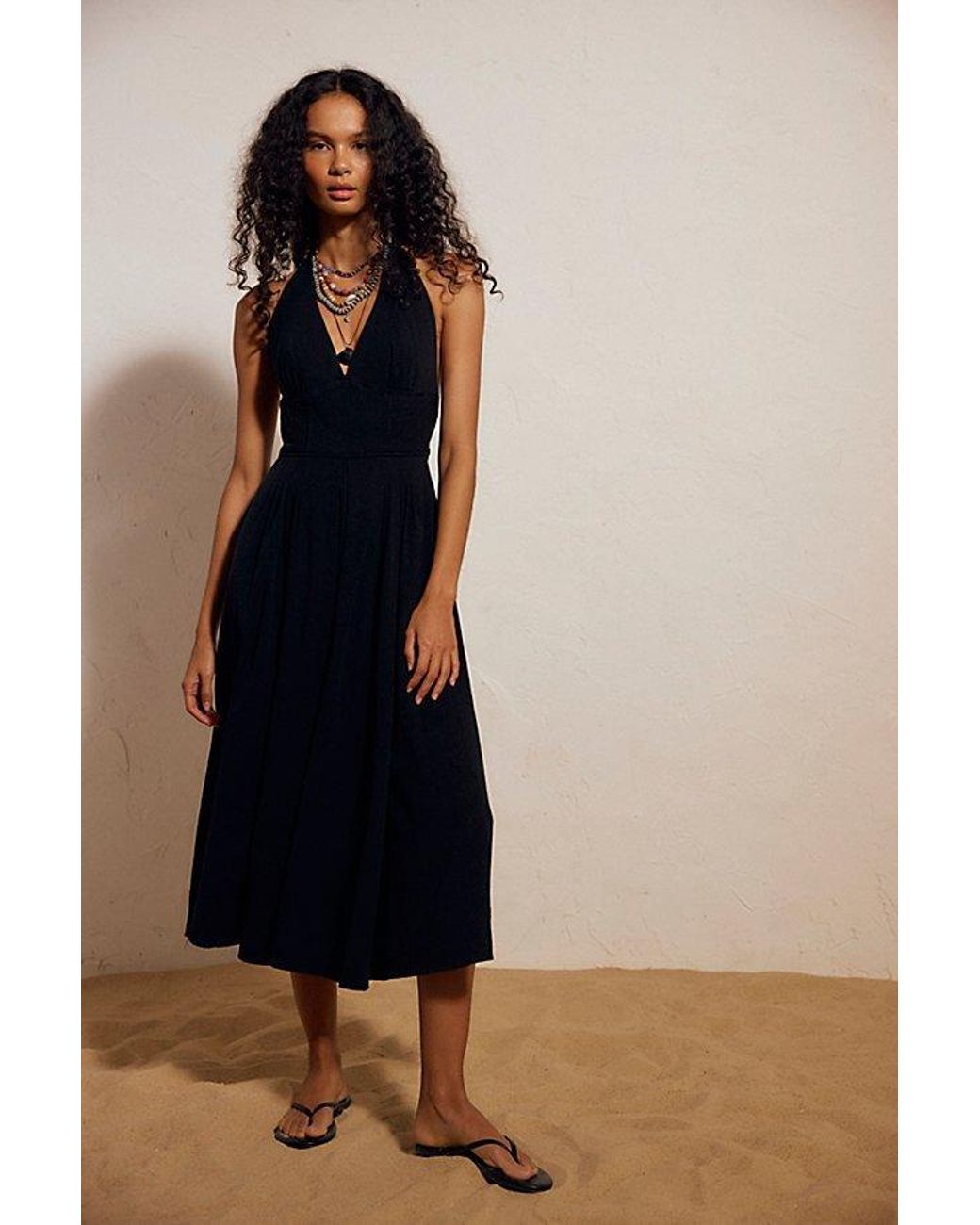 free-est Blue Rowe Midi Dress By