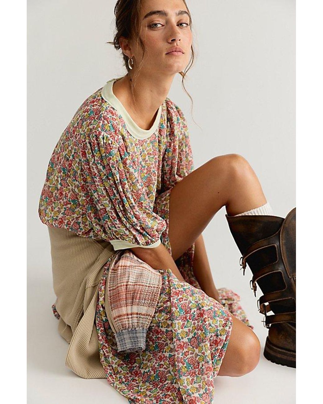 Free People Natural Courtside Crush Maxi Dress