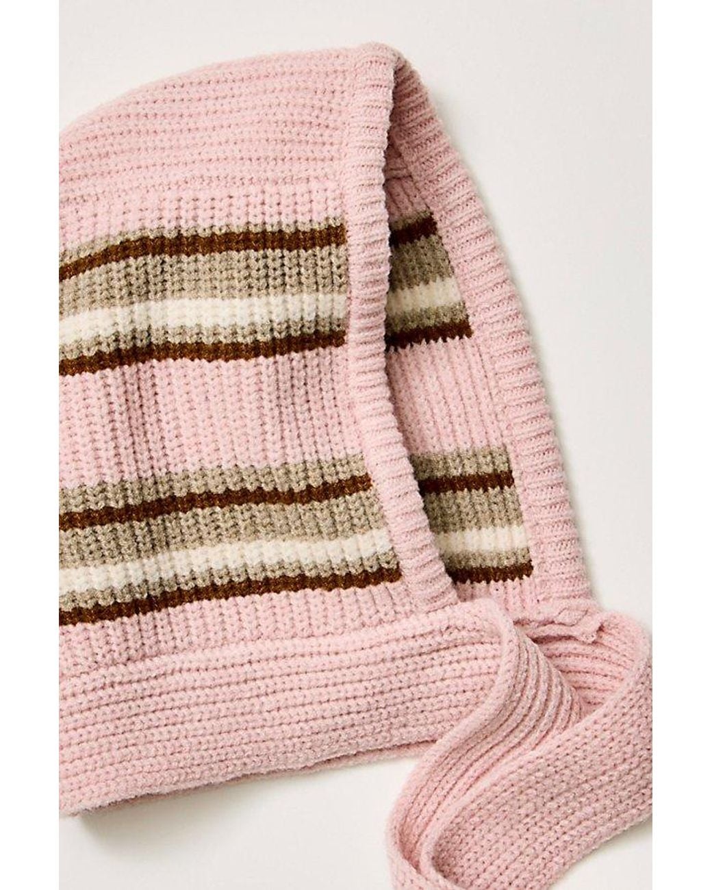 Free People Brown Rugby Stripe Balabonnet