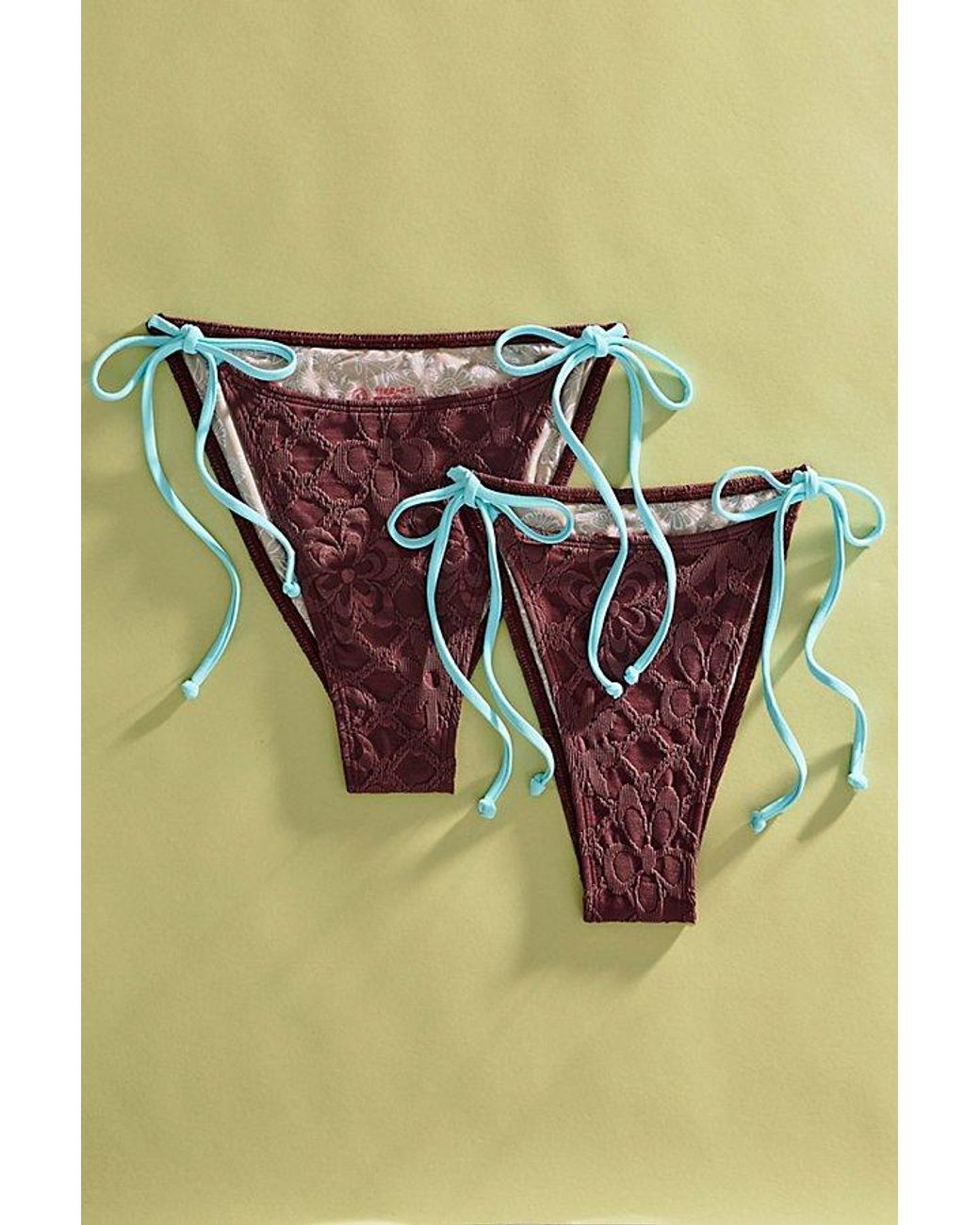 free-est Yellow Michelle Bikini Bottoms