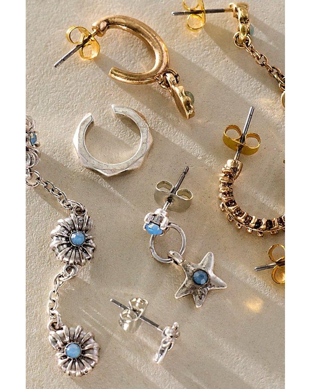 Free People Multicolor Driftwood Earring Set
