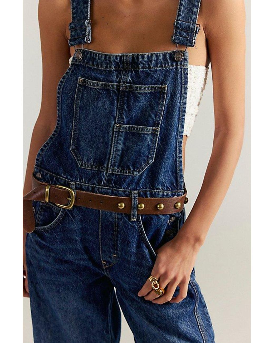 Free People Brown Rhodes Stud Belt