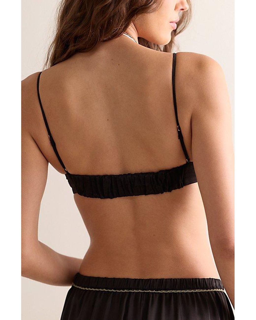 Intimately By Free People Black Nolita Asymmetrical Bralette By
