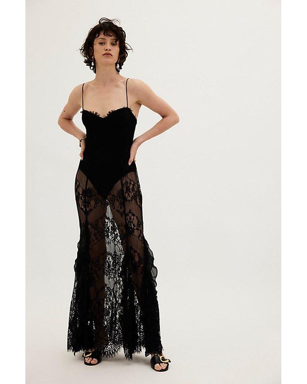For Love & Lemons Fp X Shirley Maxi Dress in Brown | Lyst For Love & Lemons Fp X Shirley Maxi Dress in Brown | Lyst