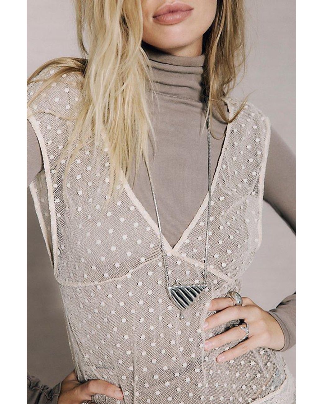 Free People Natural Calista Pendant Necklace