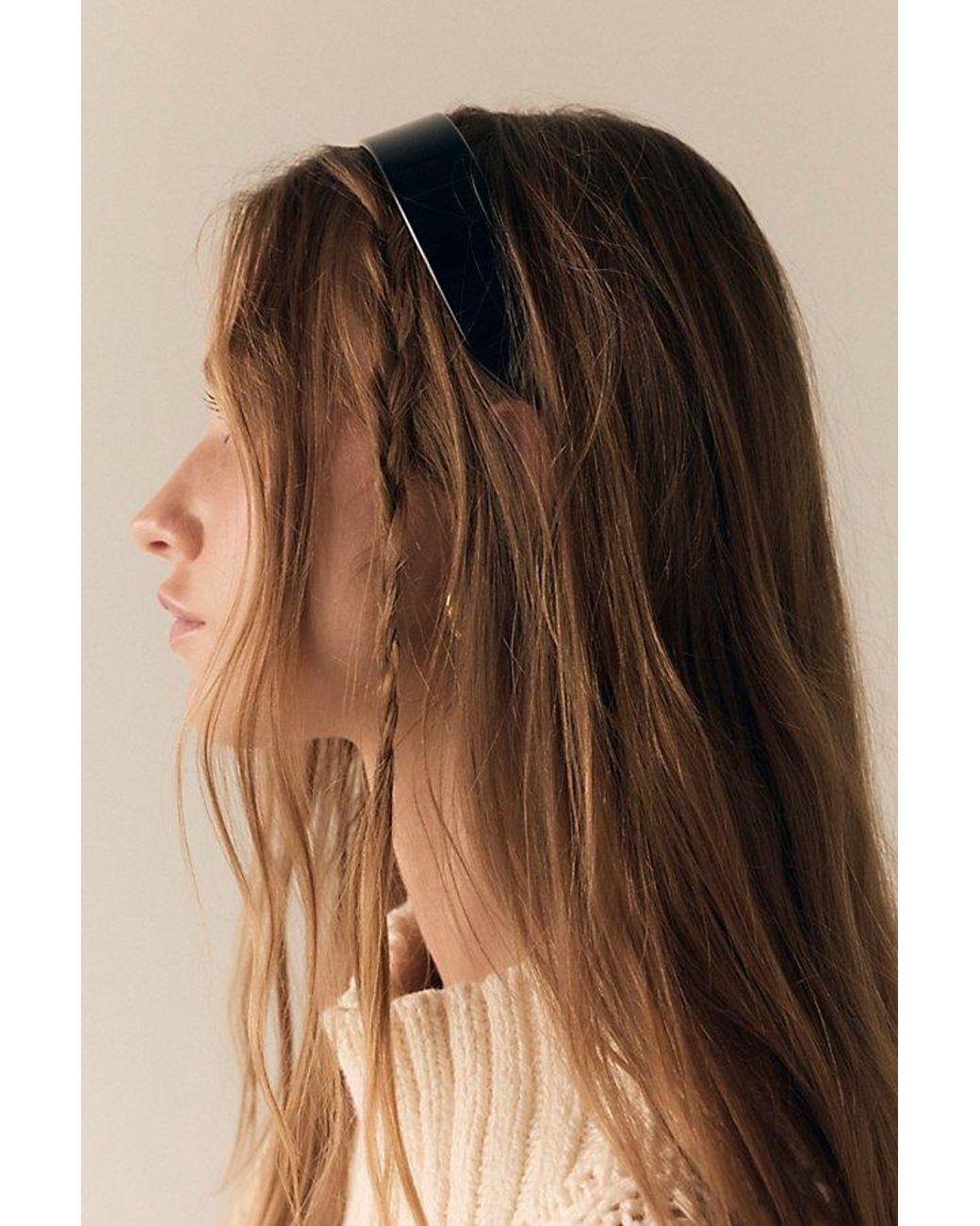 France Luxe Black 1 1/5" Ultracomfort Headband