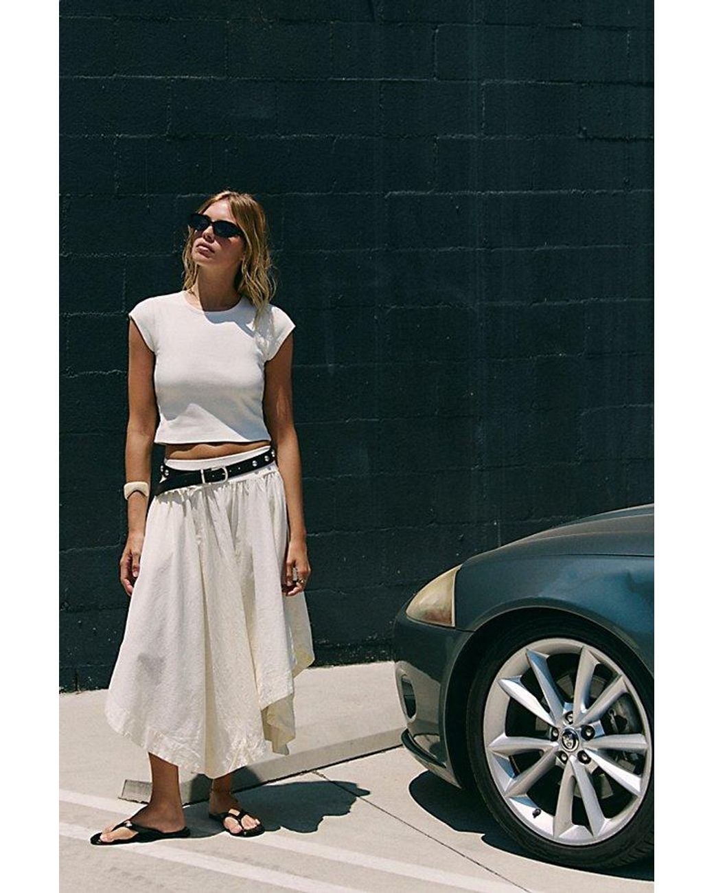 free-est Blue Annette Tee Skirt Set