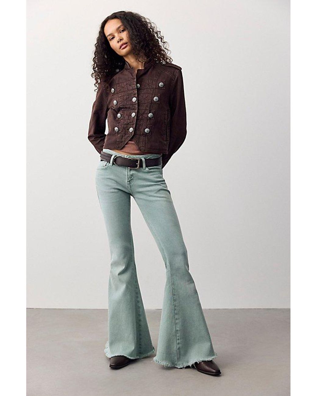 Free People Multicolor We The Free Emre Low-Rise Flare Jeans