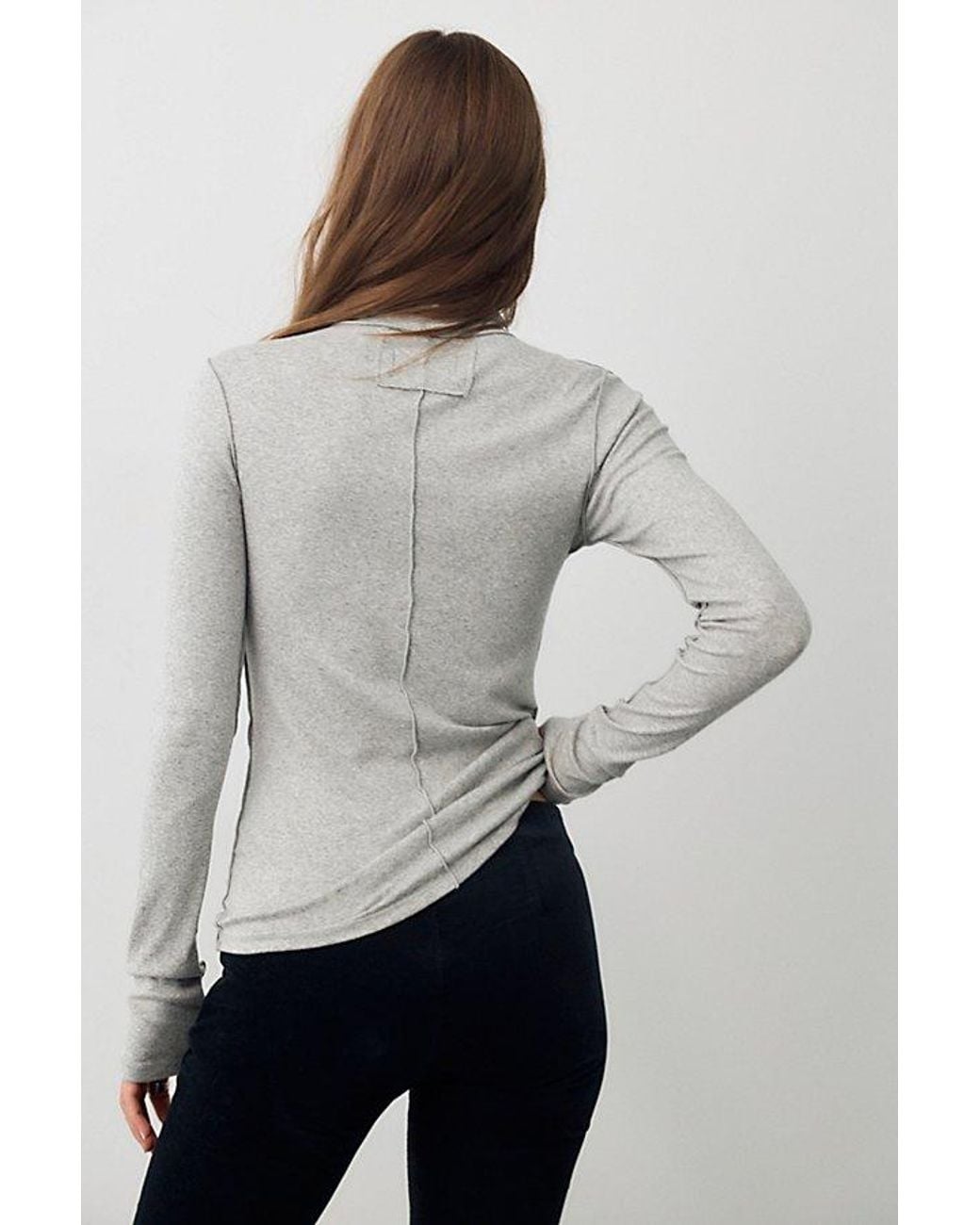 Free People Gray Good Good Turtleneck Top