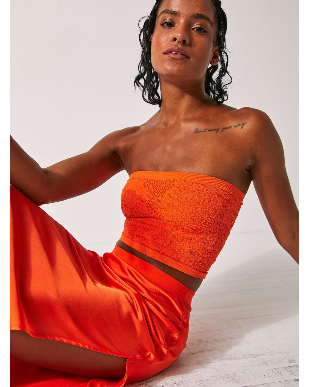 Orange tube outlet top dress