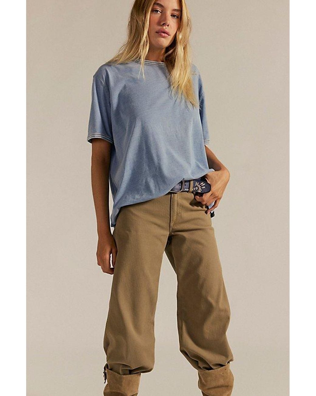 Free People Blue Bad Habit Tee