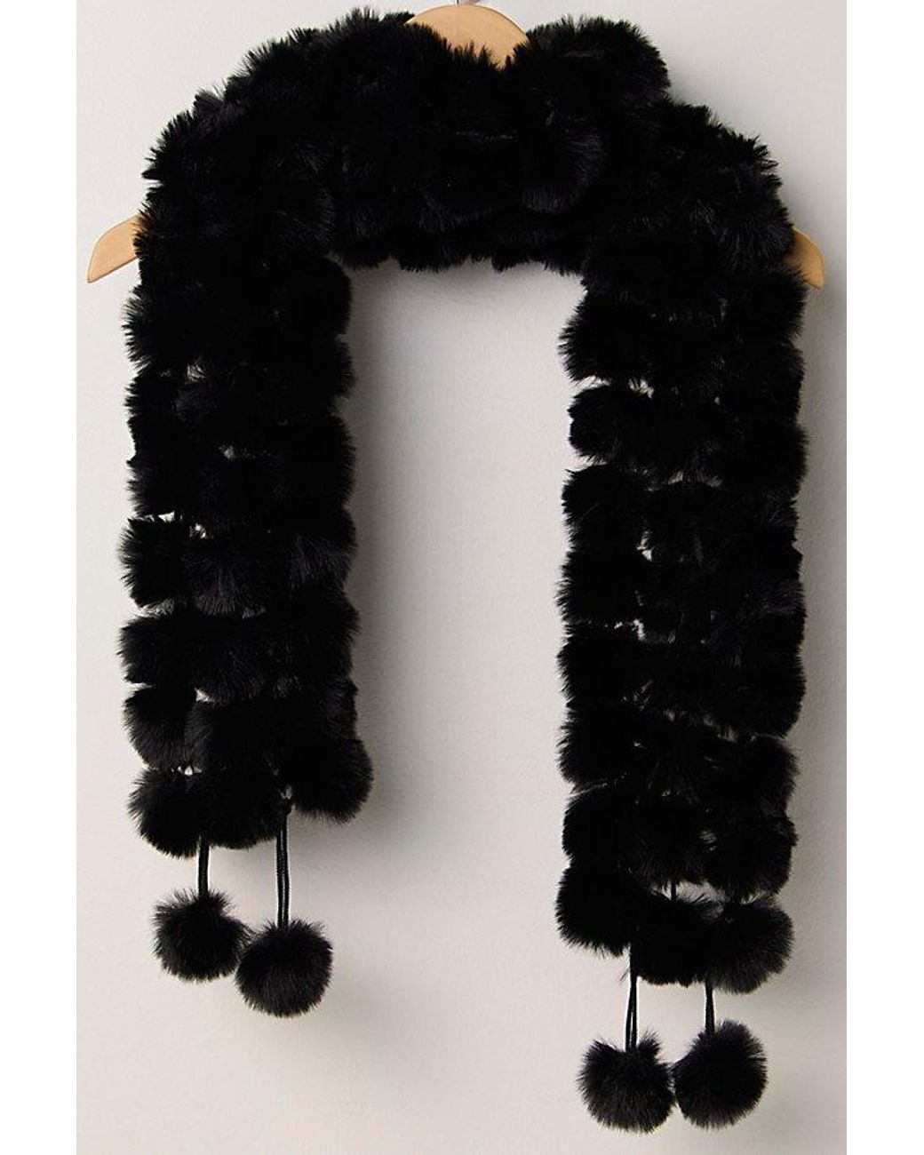 Free People Natural Kiss Kiss Pom Scarf