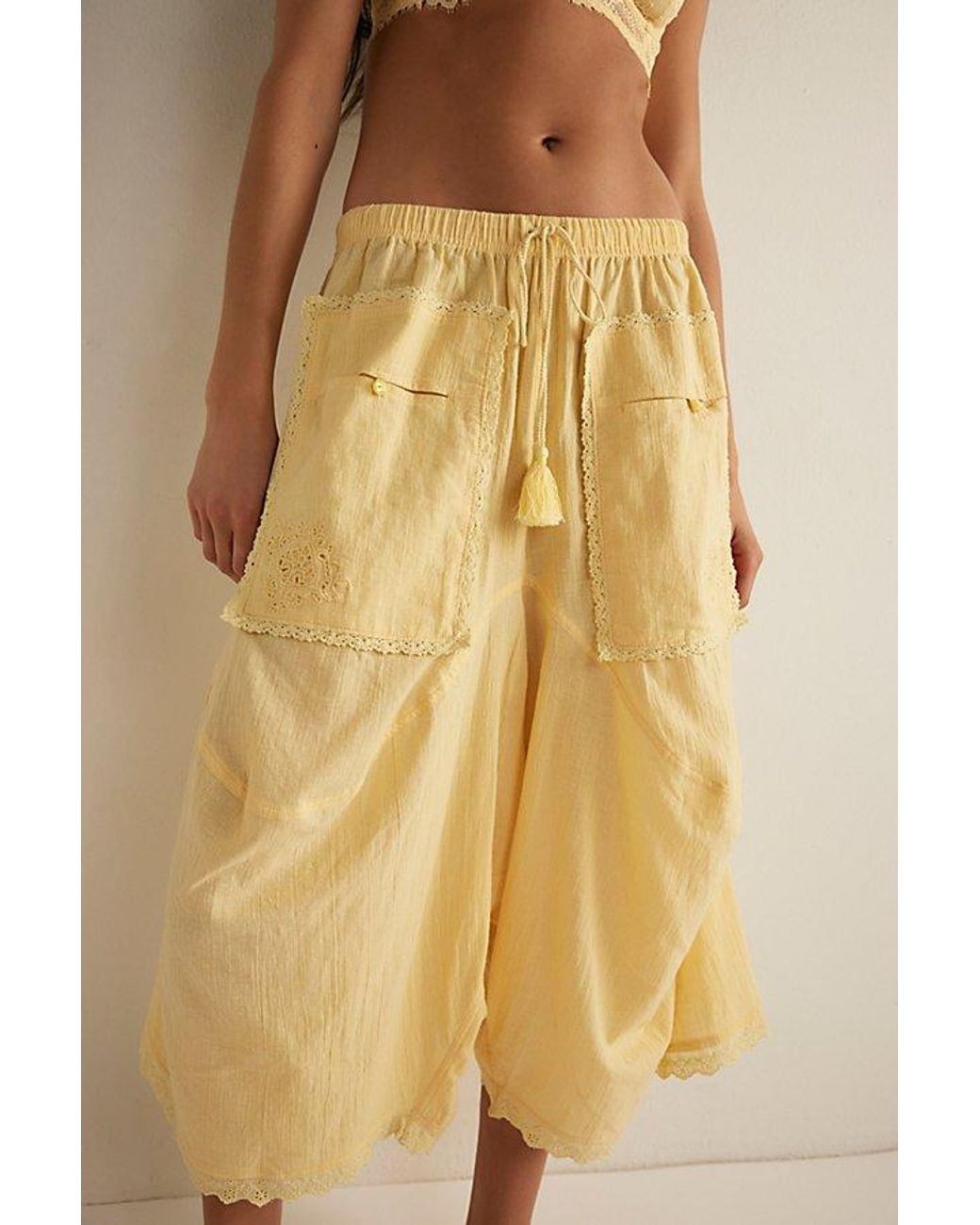 Intimately By Free People Natural Good Intentions Lounge Pants By