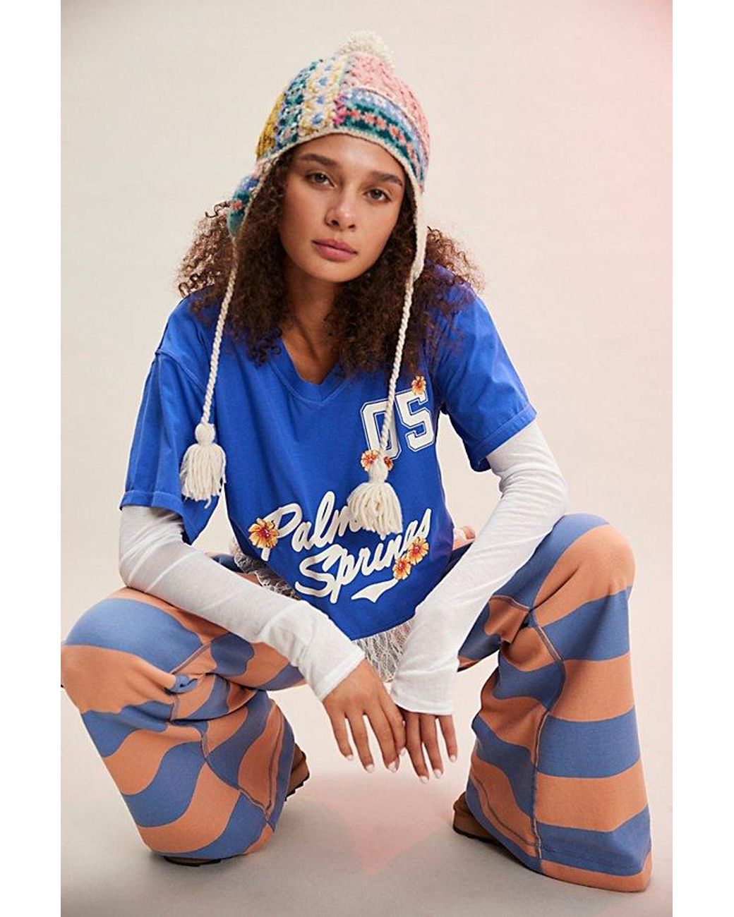 Intimately By Free People You Wish Flare Pants in Blue | Lyst UK