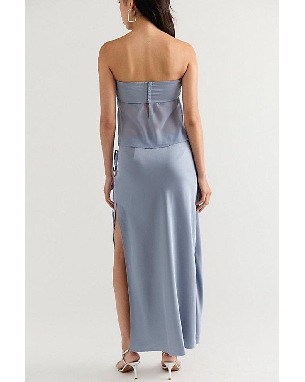 Ownley Blue Ricky Maxi Skirt Set