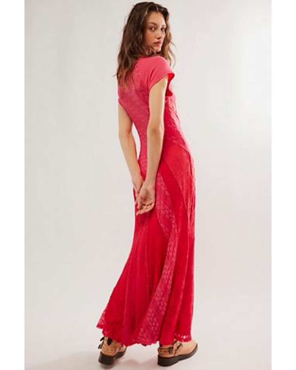 chinese dress ladies Free People Cypress Lace Maxi Dress in Optic White  CHROME
