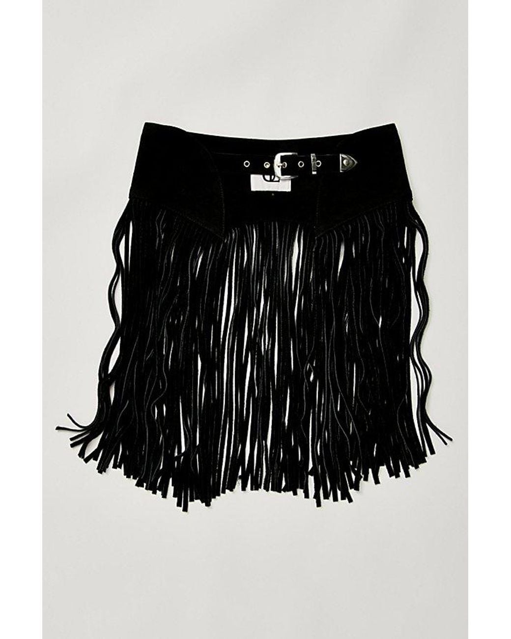 Urban Outfitters Black Clean Stride Skirt Belt