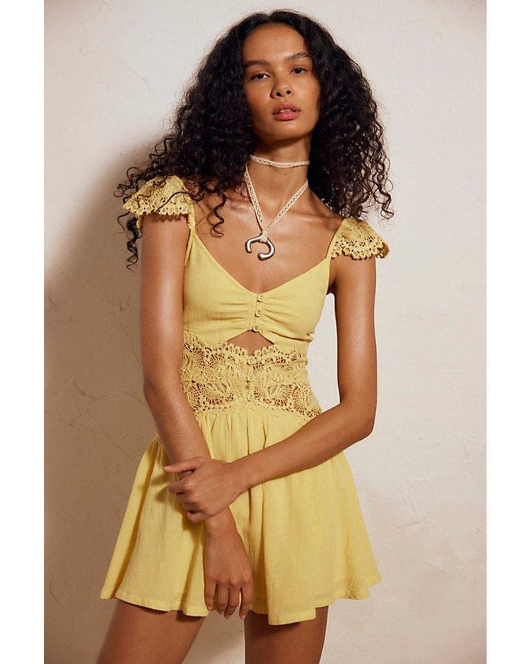 free-est Natural Norla Cotton Mini Dress By