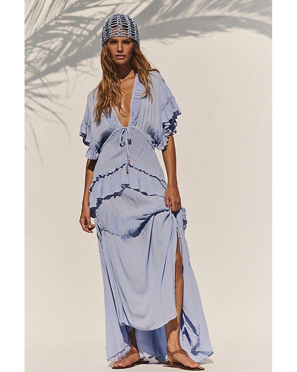 free-est Blue Camilla Maxi Dress By