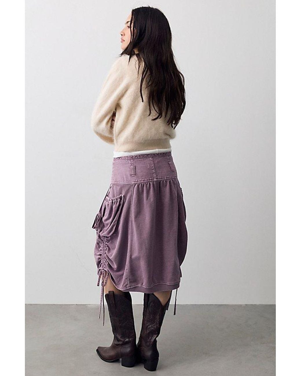 Free People Multicolor We The Free Nightshade Knit Midi Skirt