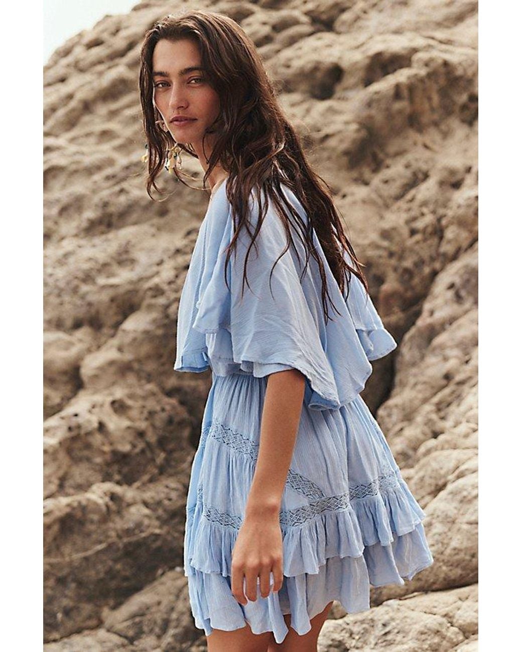 free-est Blue Gabriella Mini Dress By