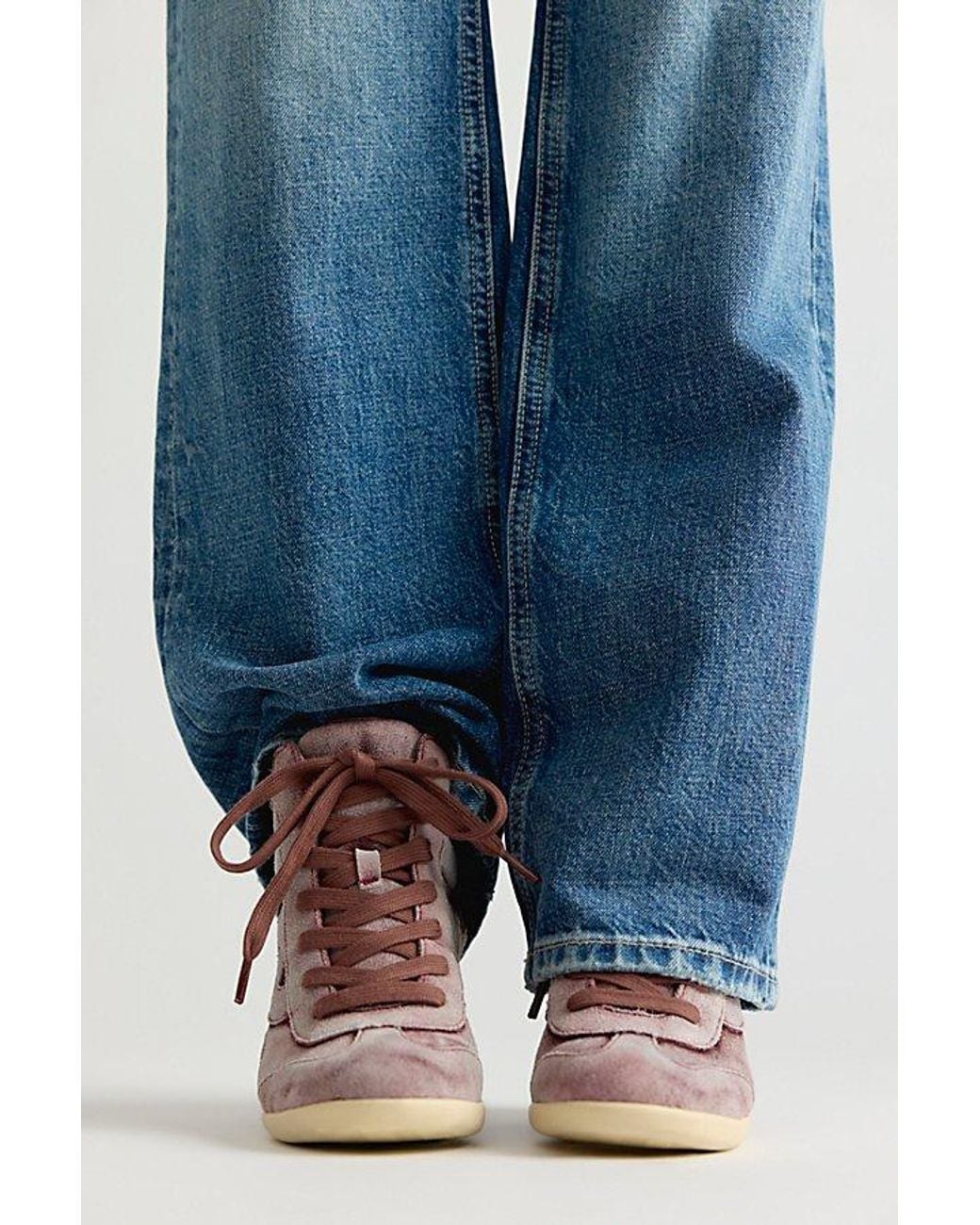 Ash Blue Boradia Wedge Sneakers