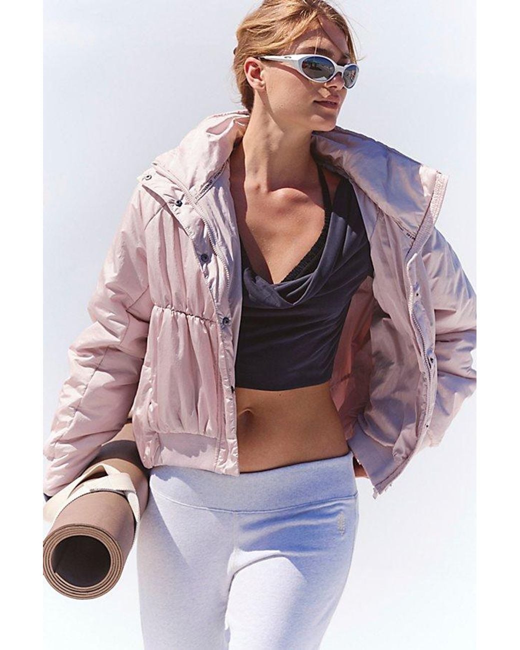 Fp Movement Pink Max Out Puffer Jacket