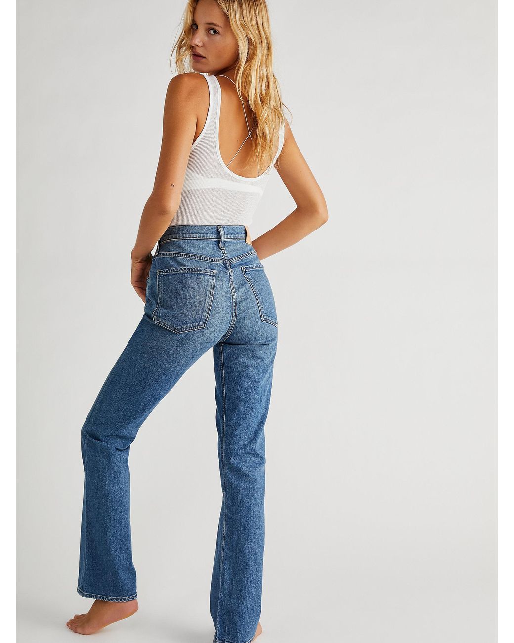 Free People Citizens Of Humanity Libby Relaxed Bootcut Jeans in Blue | Lyst  Canada