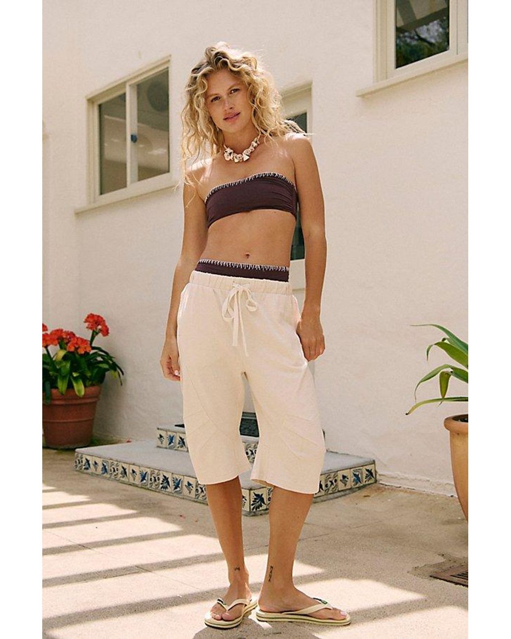 FREE PEOPLE-LUNA RAILROAD SHORT