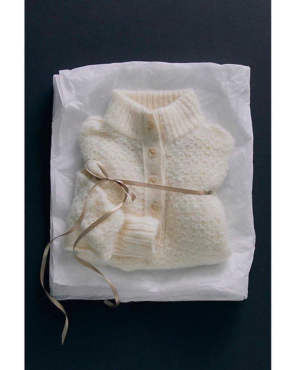 Free People Natural Tucked Henley Pullover