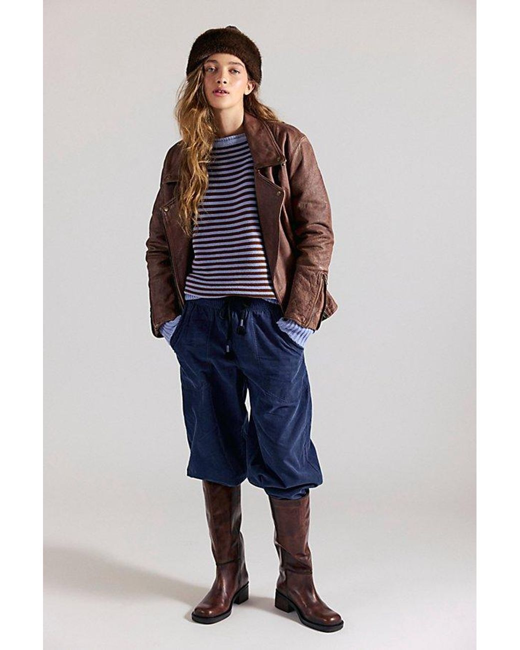 Free People Blue Asher Pullover