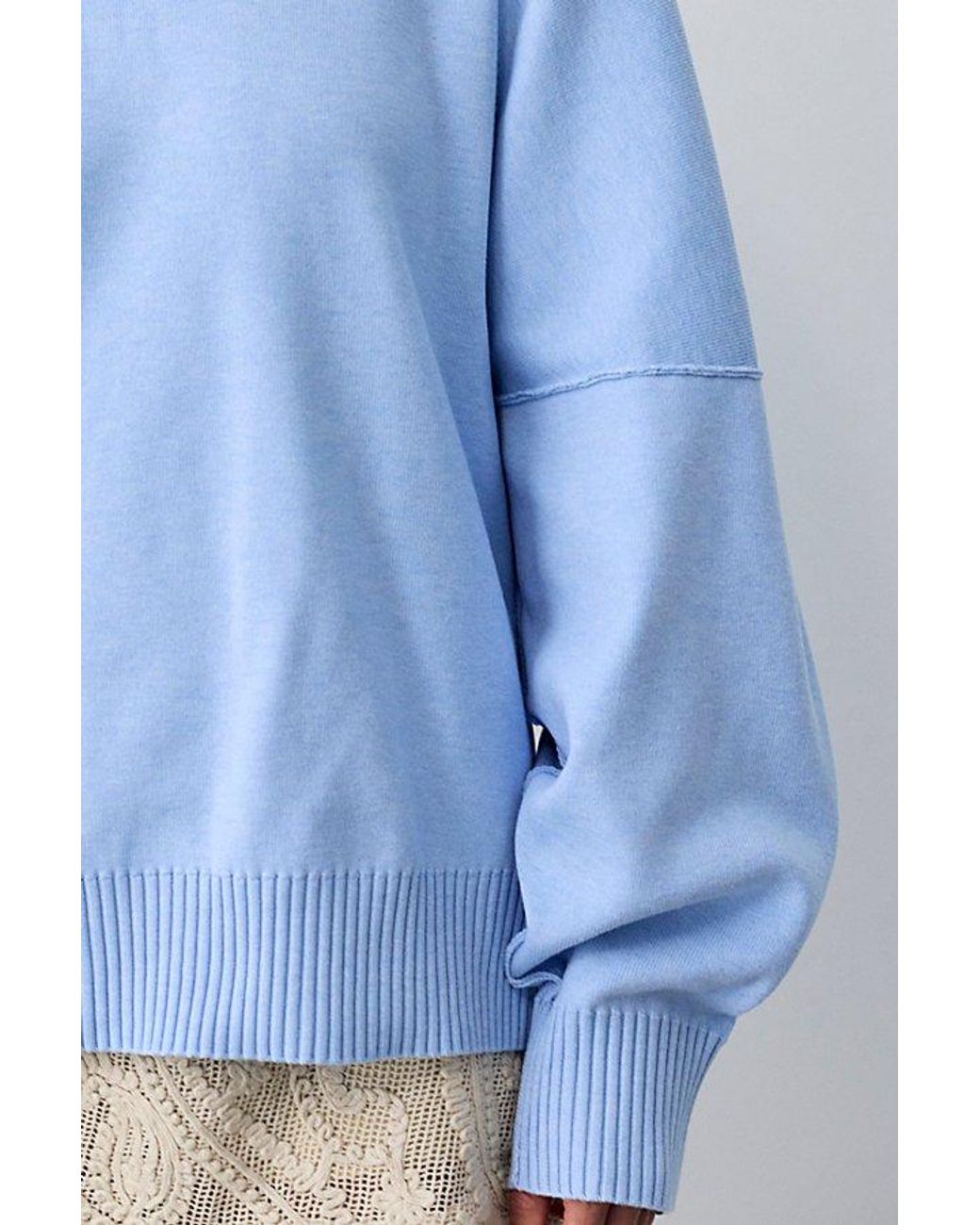 Free People Blue Alma Pullover