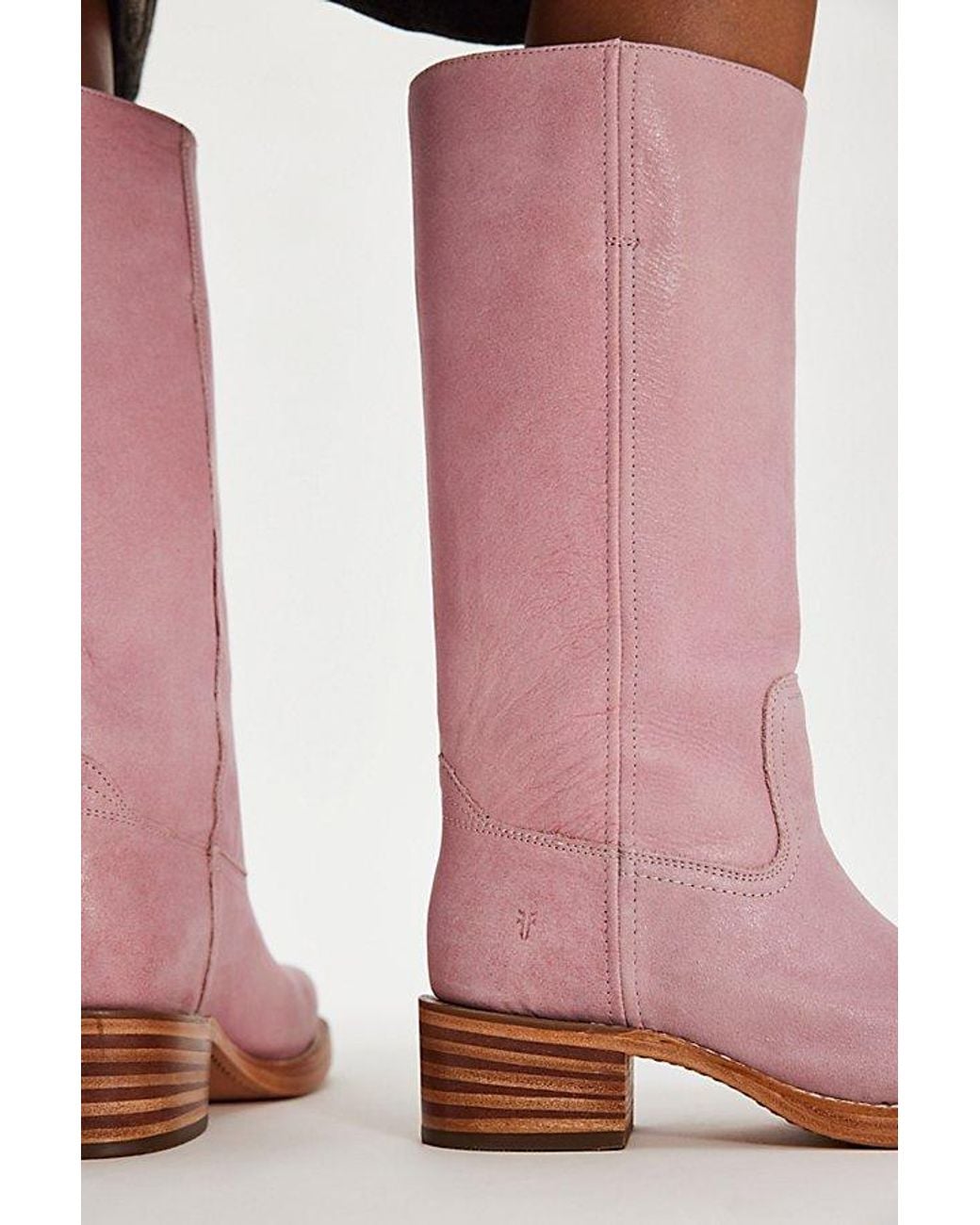 Frye Pink Campus 14L Boots